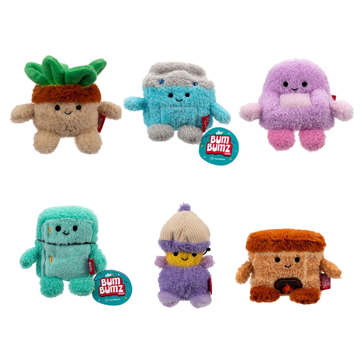 بامبامز لعبة محشوة متنوعة هوم بامز بحجم 4.5 إنش للجنسين، 3-4 سنوات