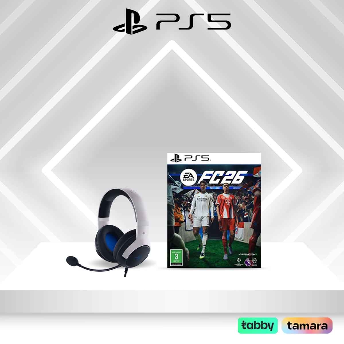 رايزر كايرا إكس سماعة ألعاب سلكية مع مجموعة لعبة فيديو FC26