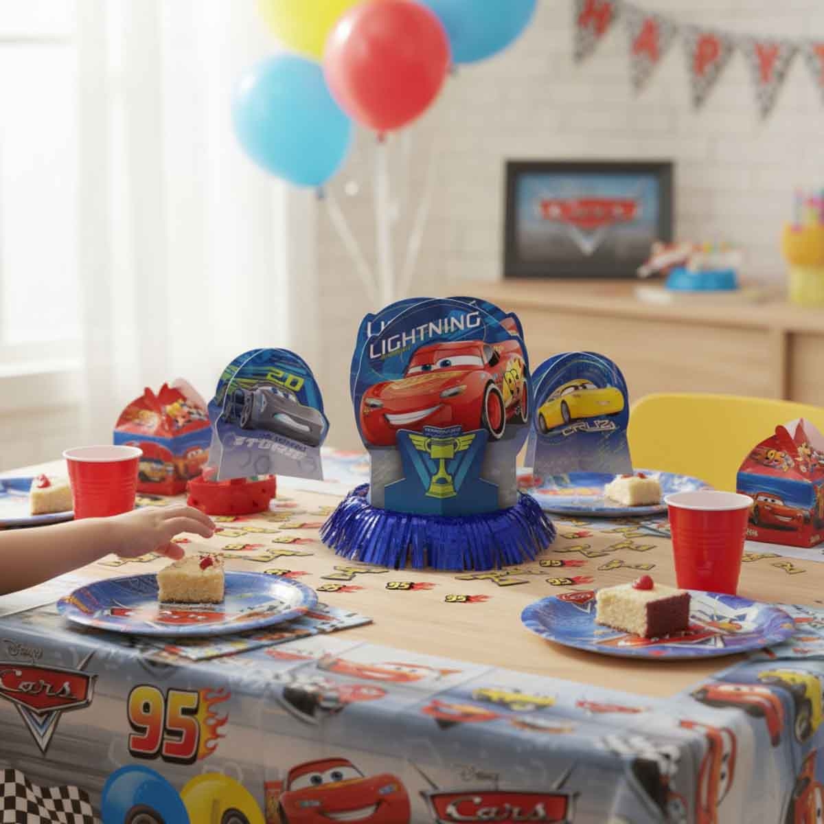 ديزني آند بيكسار كارز 3 مجموعة زينة طاولة