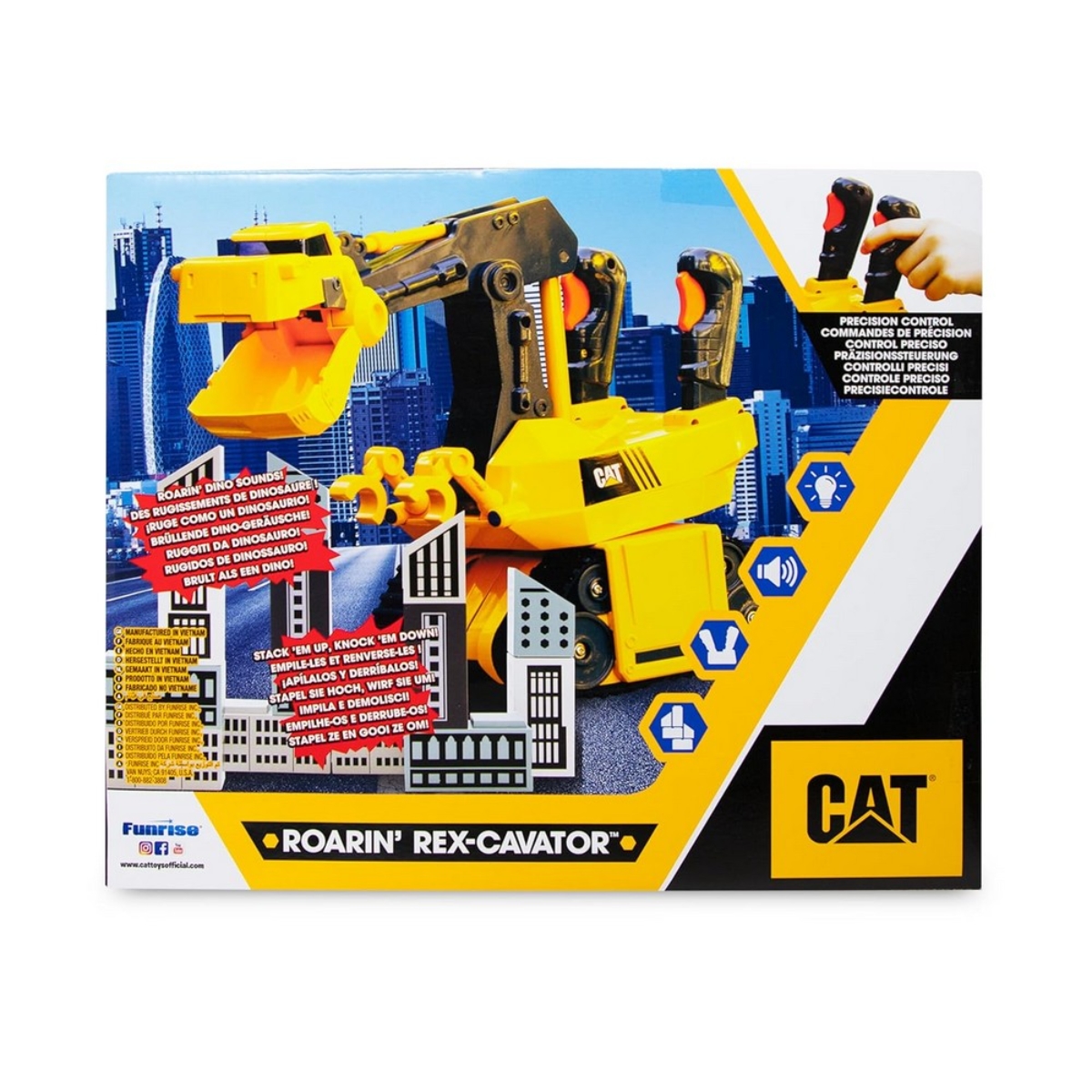 كات 12.5 إنش حفارة روارينغ ريكس مع أضواء وأصوات للجنسين، 3-4 سنوات