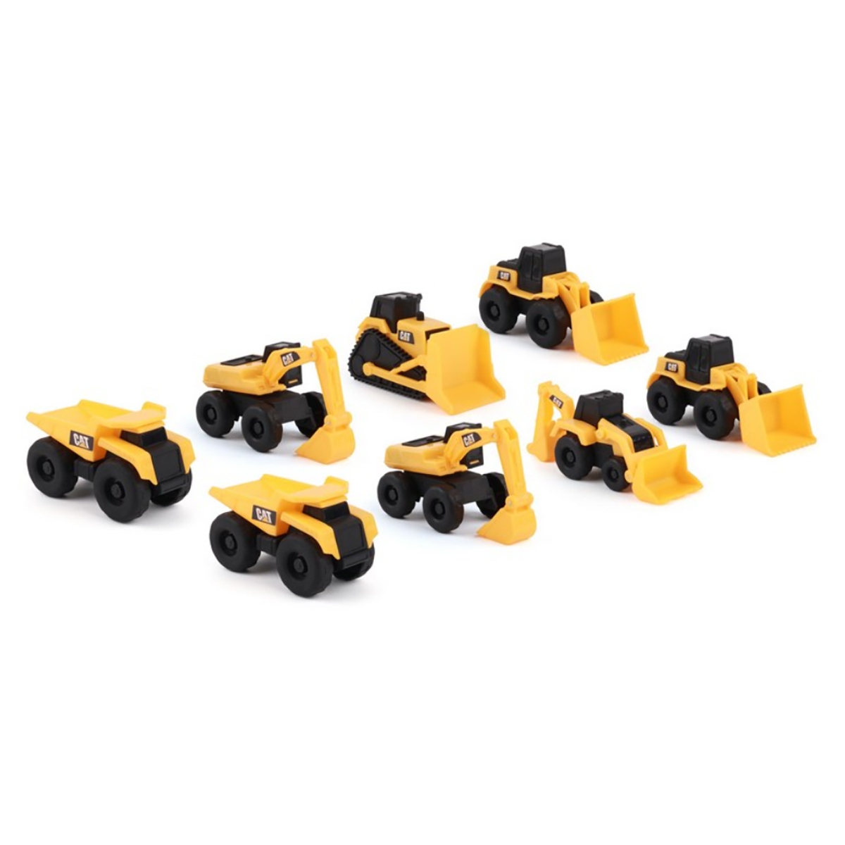 كات مجموعة مجسمات آلات البناء ميجاباك للأطفال الأولاد، 3-4 سنوات، مجموعة من 8