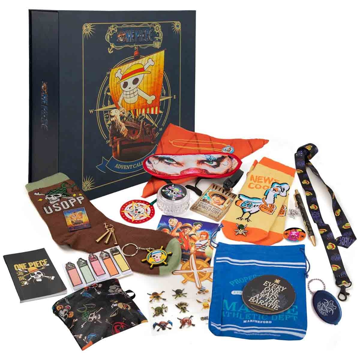 سينيريبليكاس تقويم المجيء الفاخر 2024 من ون بيس، مجموعة لعب للجنسين، من عمر 5 إلى 7 سنوات