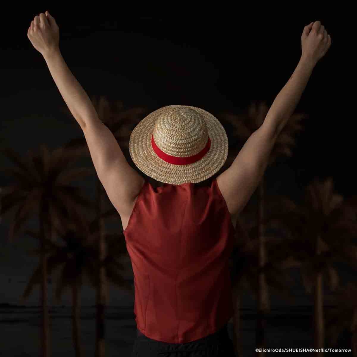 سينيريبليكاس قبعة لوفي القشية من ون بيس للأولاد، من عمر 13 سنة فما فوق