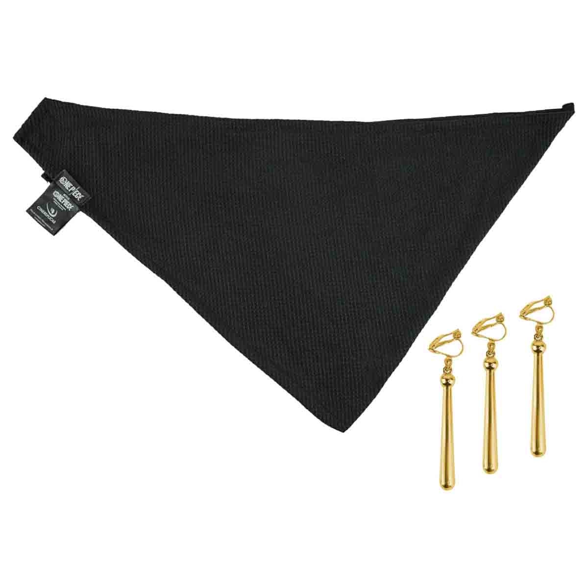 سينيريبليكاس مجموعة وشاح زورو وأقراط من ون بيس للأولاد، من عمر 5 إلى 7 سنوات