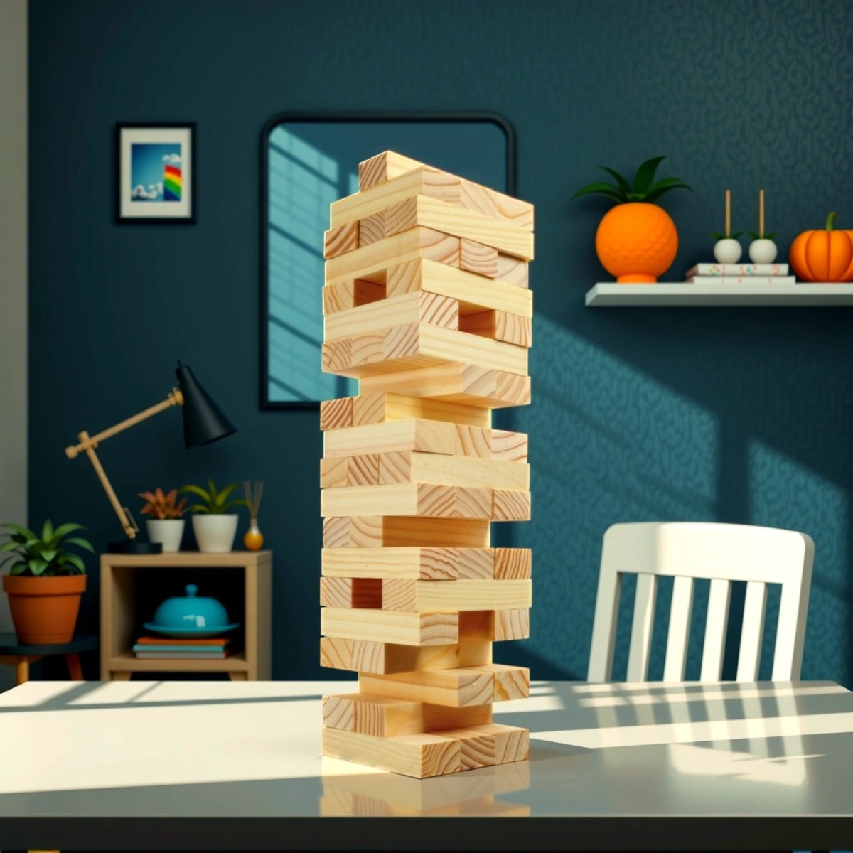 كلاسيك جيمز برج تامبلين لبناء المكعبات للجنسين، 5-7 سنوات