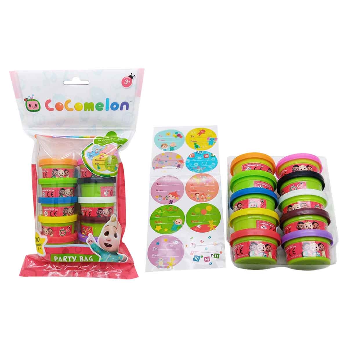 كوكوميلون مجموعة أكياس عجينة حفلة 1 أونصة للأطفال بعمر 3-4 سنوات (عدد 10)