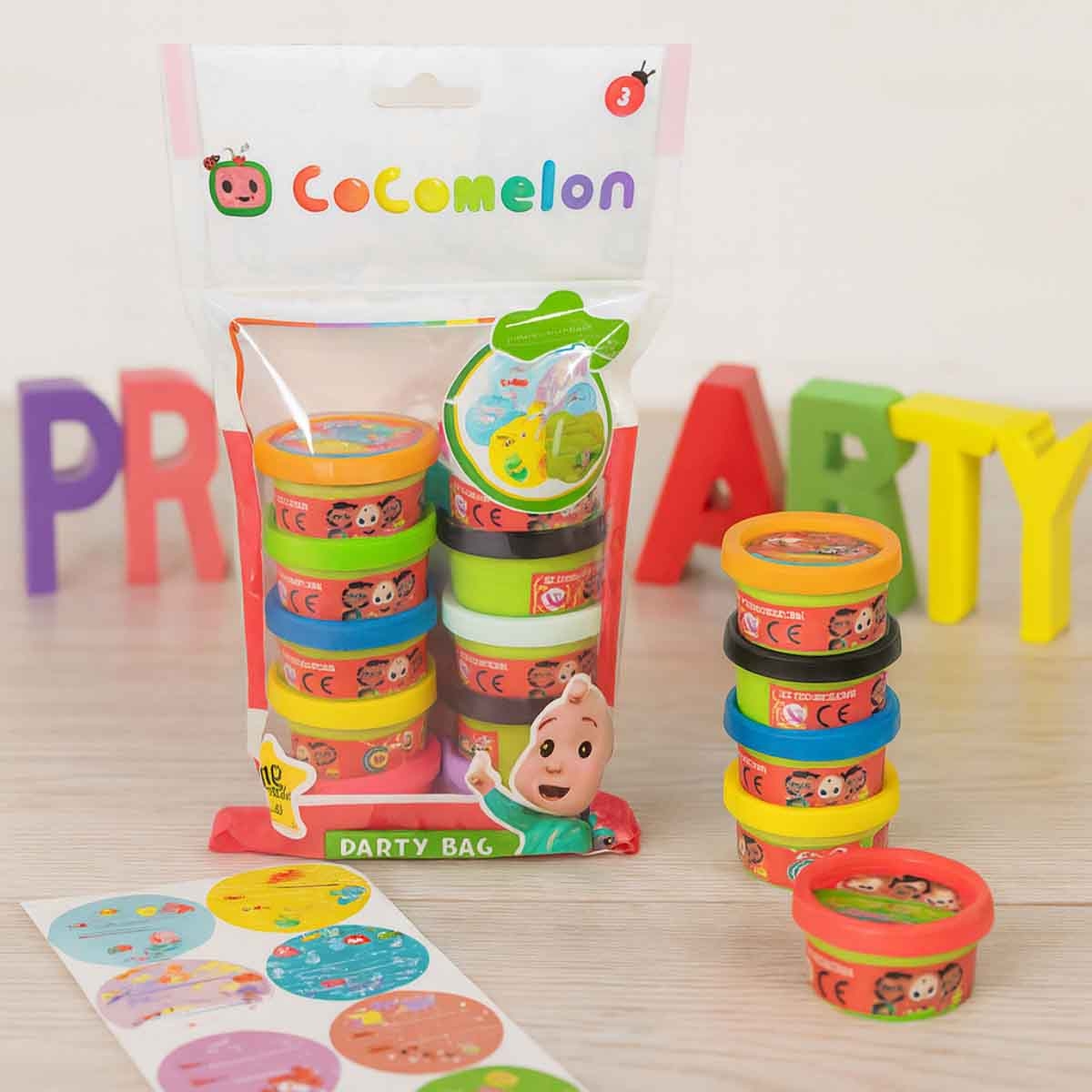 كوكوميلون مجموعة أكياس عجينة حفلة 1 أونصة للأطفال بعمر 3-4 سنوات (عدد 10)