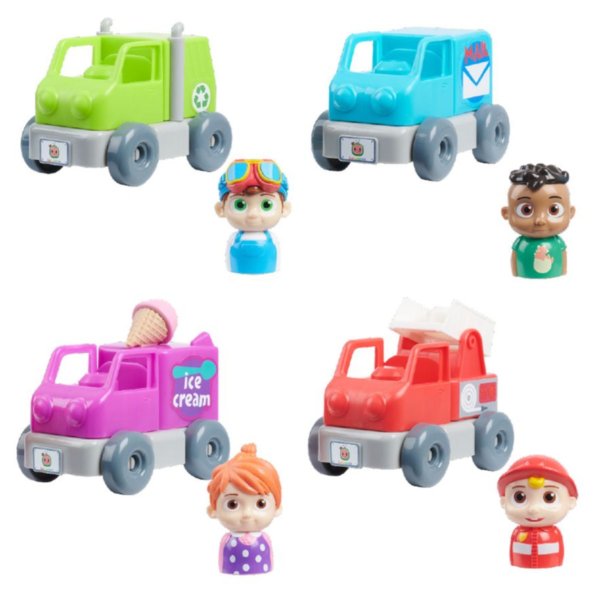 كوكوميلون مجموعة لعب مركبة وشخصية متنوعة للأطفال، 0-2 سنوات