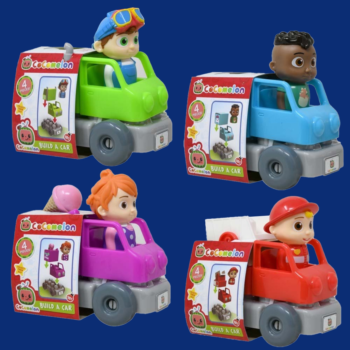 كوكوميلون مجموعة لعب مركبة وشخصية متنوعة للأطفال، 0-2 سنوات