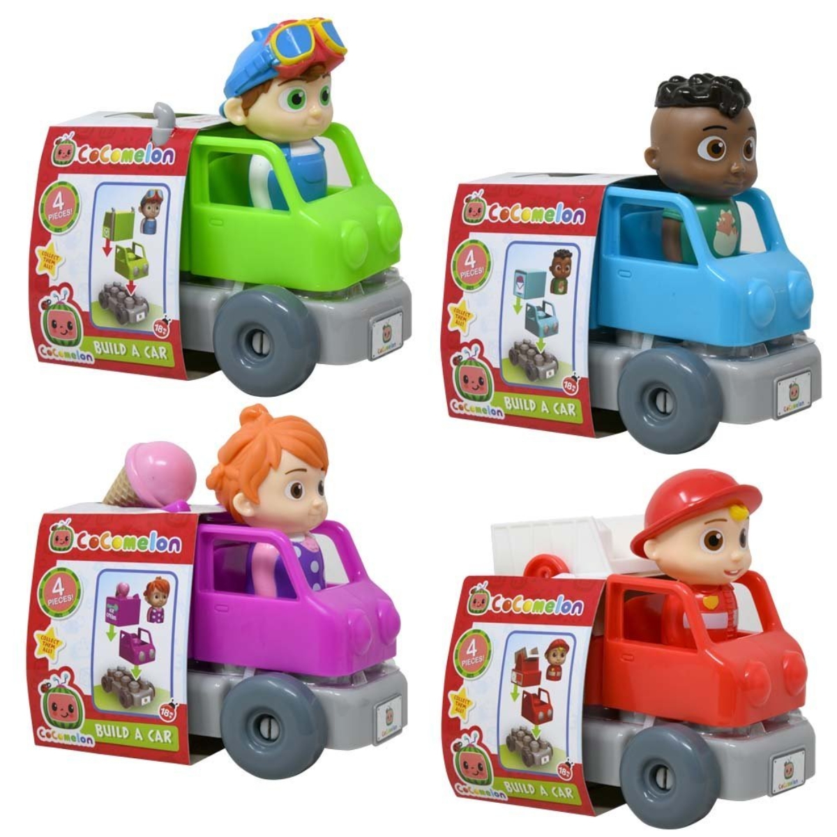 كوكوميلون مجموعة لعب مركبة وشخصية متنوعة للأطفال، 0-2 سنوات
