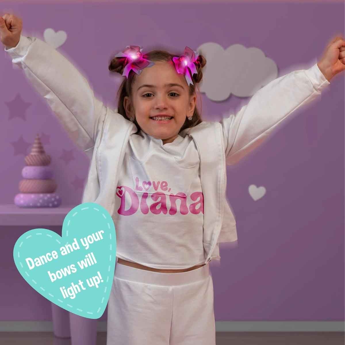 كومباوند كينغز مجموعة سلايم باتر بليزي مع طقم أساور آيلي وربطات شعر لوف ديانا مجموعة، للبنات، 5-7 سنوات