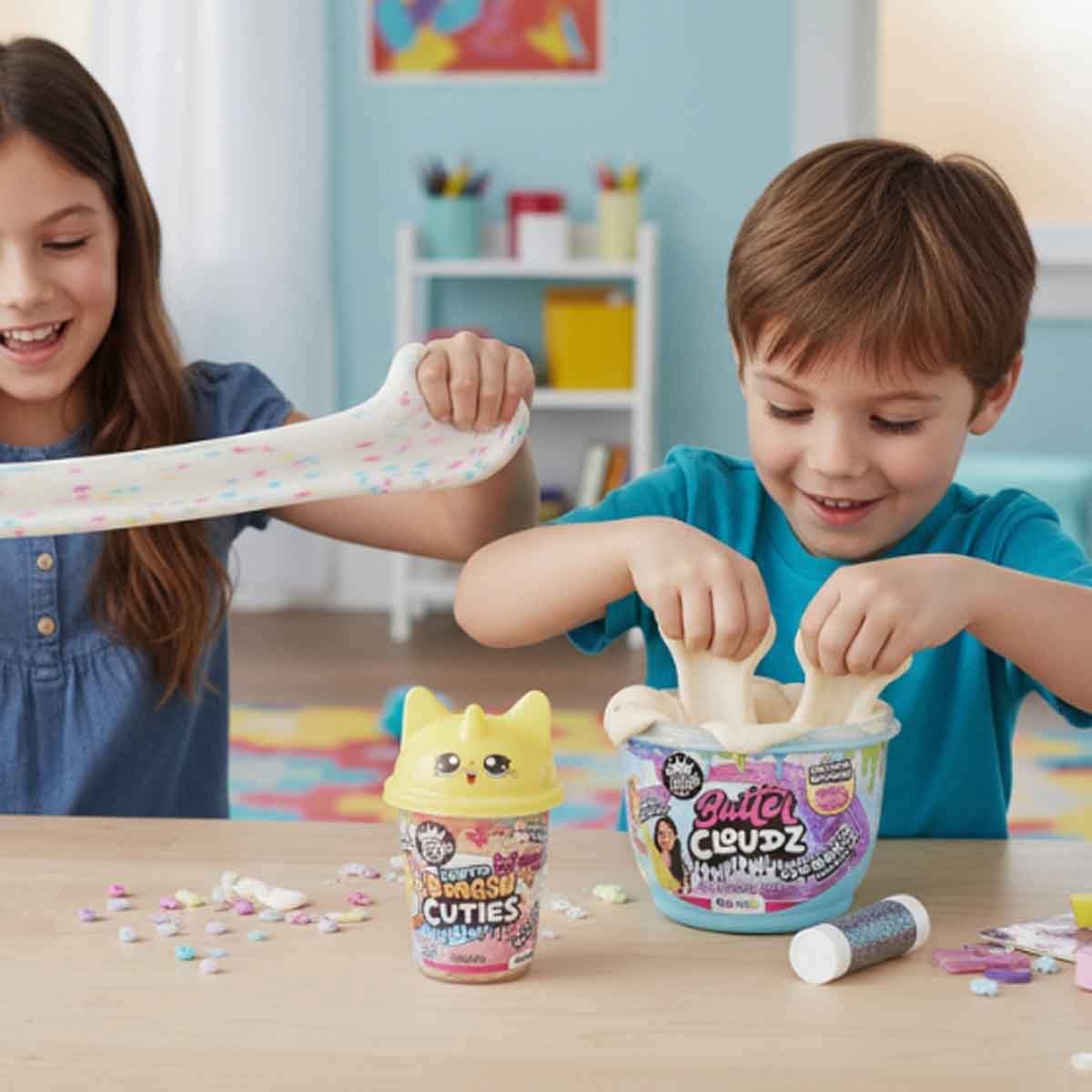 كومباوند كينغز مجموعة طقم سلايم مع سلايم بينغسو يونيكورن مخفوق وسلايم كب كيك منوع مجموعة، للجنسين، 5-7 سنوات