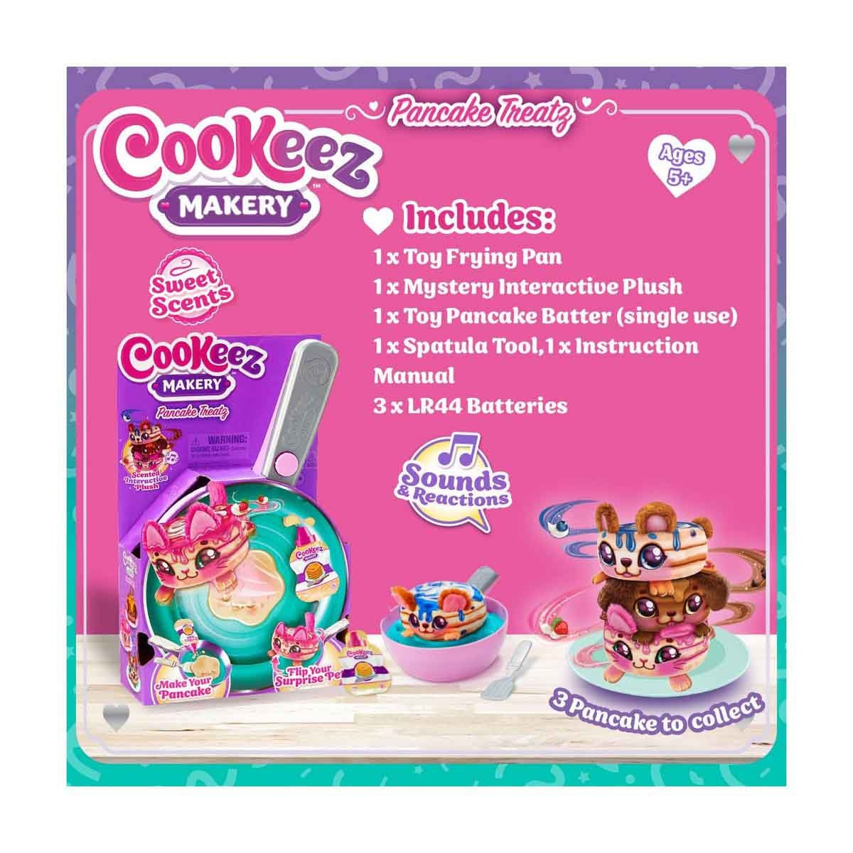 كوكيز ميكري لعبة مطبخ بان كيك تريتز للجنسين من عمر 5-7 سنوات