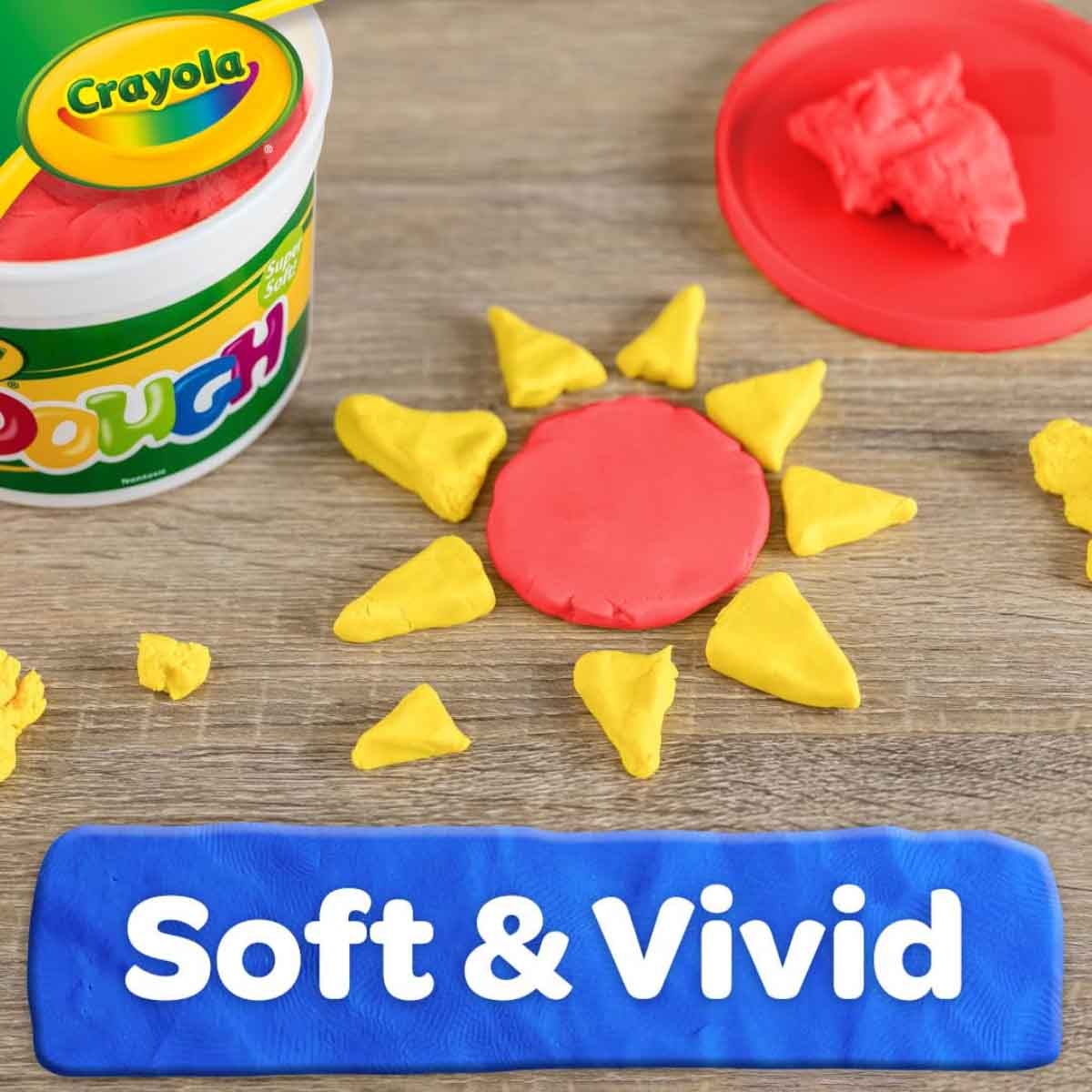 كرايولا دلو معجون فائق النعومة بلون برتقالي بوزن 1.36 كغ للجنسين، من عمر 3 إلى 4 سنوات