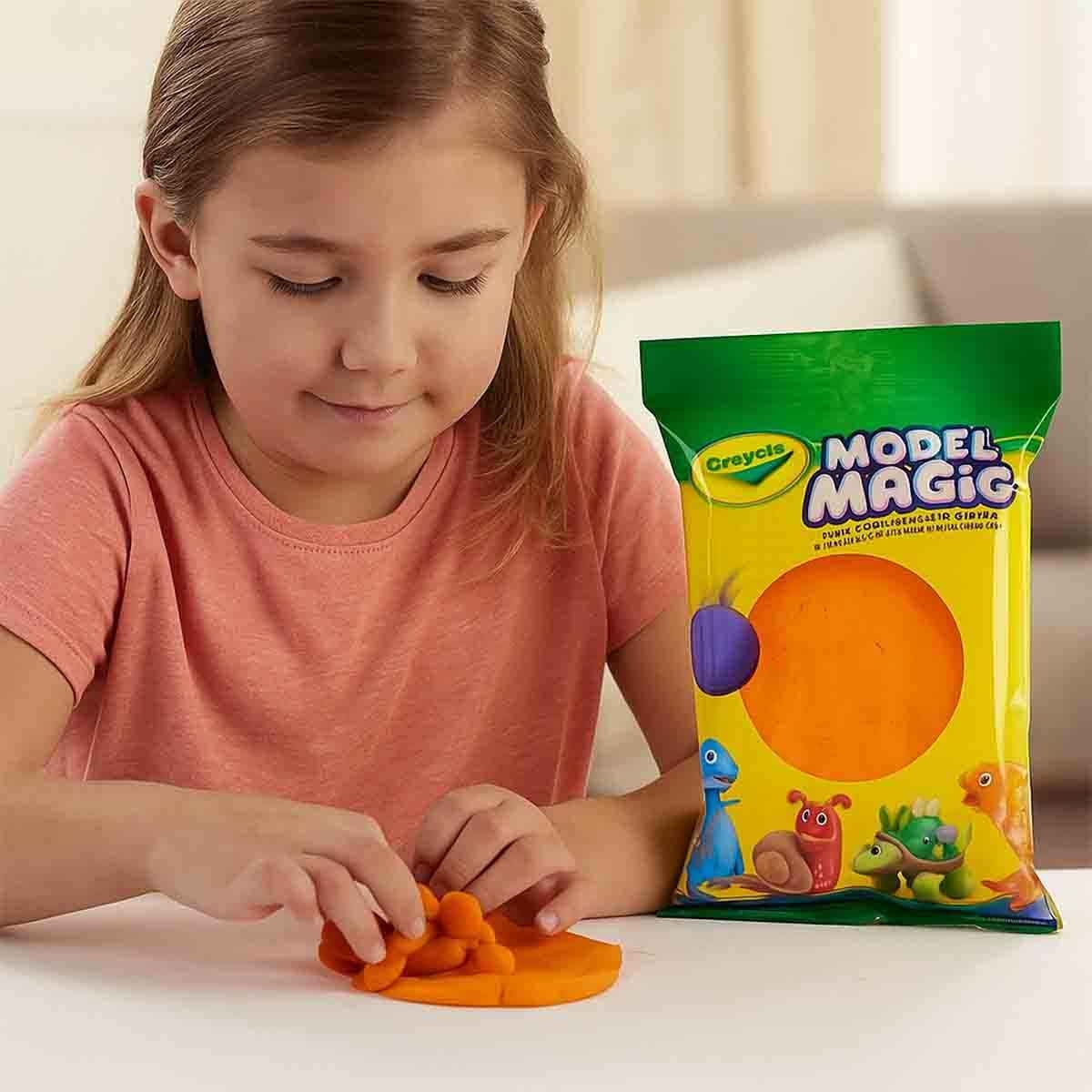 كرايولا طين تشكيل موديل ماجيك بلون بيج بحجم 4 أونصات للجنسين، من عمر 3 إلى 4 سنوات