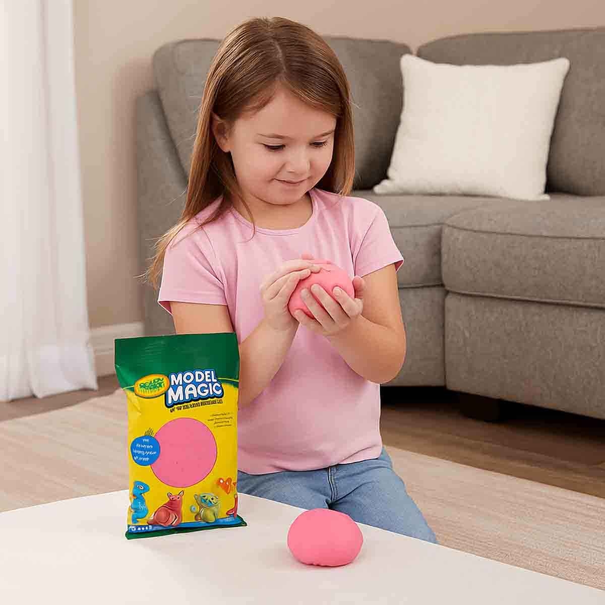 كرايولا طين تشكيل موديل ماجيك بلون بيج بحجم 4 أونصات للجنسين، من عمر 3 إلى 4 سنوات