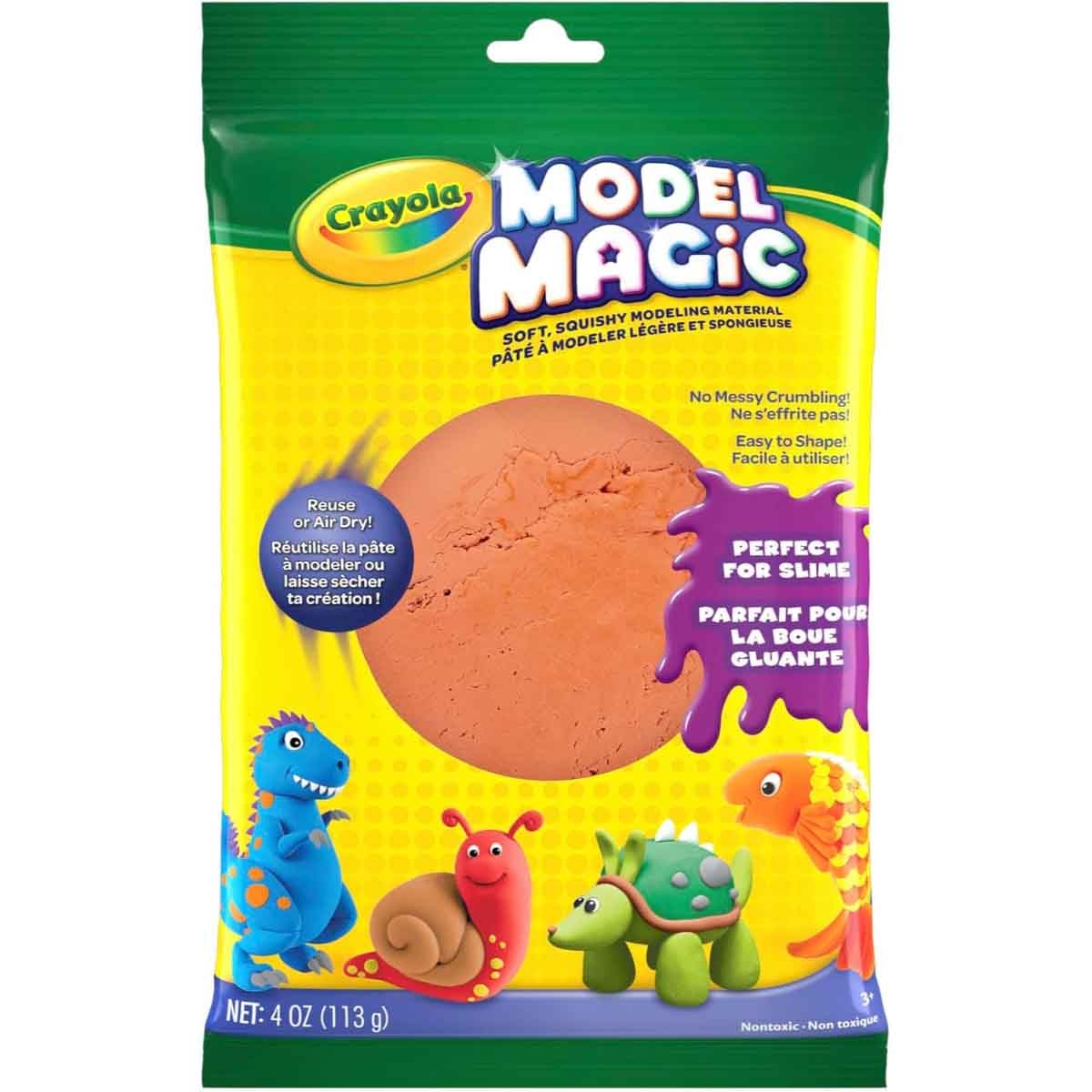 كرايولا طين تشكيل موديل ماجيك بلون بيج بحجم 4 أونصات للجنسين، من عمر 3 إلى 4 سنوات