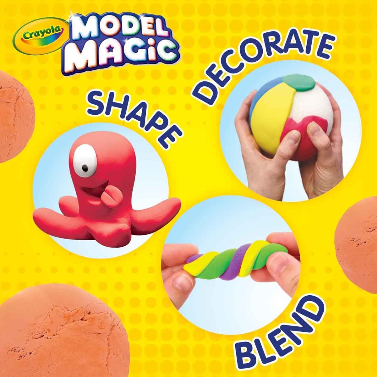 كرايولا طين تشكيل موديل ماجيك بلون بيج بحجم 4 أونصات للجنسين، من عمر 3 إلى 4 سنوات