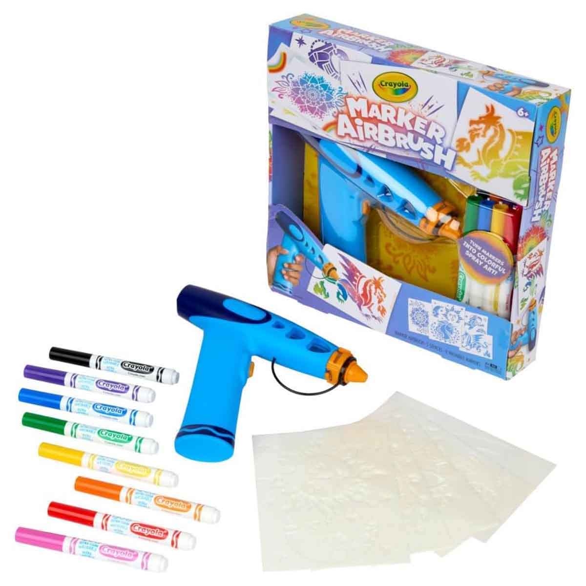 كرايولا مجموعة الصلصال مع البخاخ الهوائي وأقلام الشمع البيض وسلايم دونات ميراكولوس وطقم طبيب الأسنان بلاي-دو، للجنسين، 5-7 سنوات