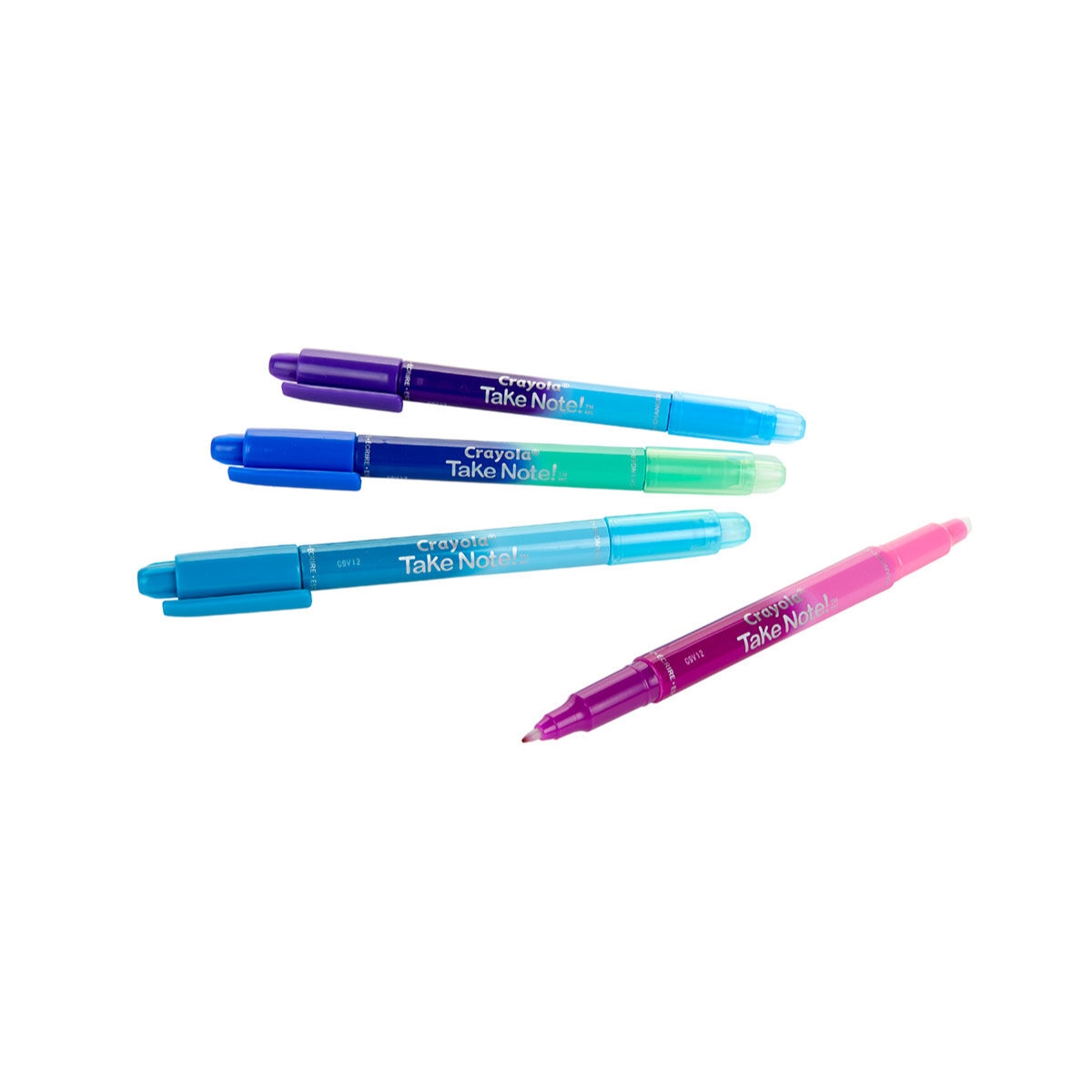 كرايولا أقلام حبر مزدوجة بتقنية تغيير اللون تيك نوت – 4 أقلام، للجنسين، 11-12 سنة