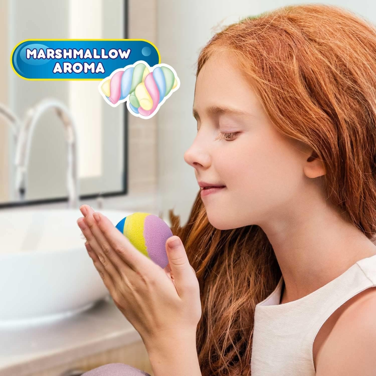 كريز إينكي مجموعة 3 قنابل استحمام فومية قوس قزح 60غ للجنسين، 3-4 سنوات