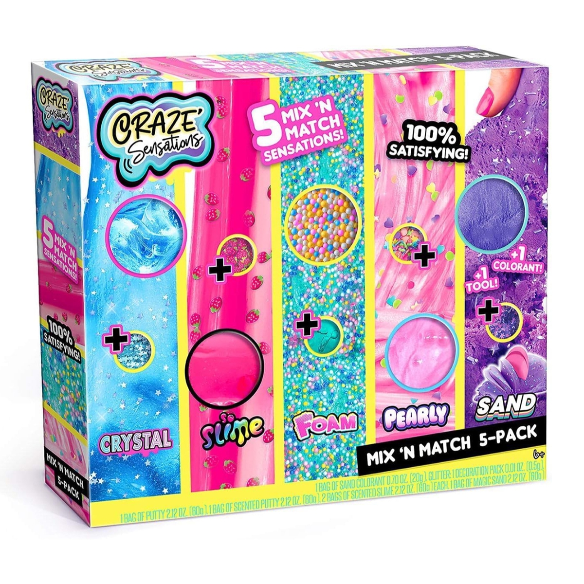 كريز سينسيشنز مجموعة مزيج 5 أنماط للجنسين، من 5 إلى 7