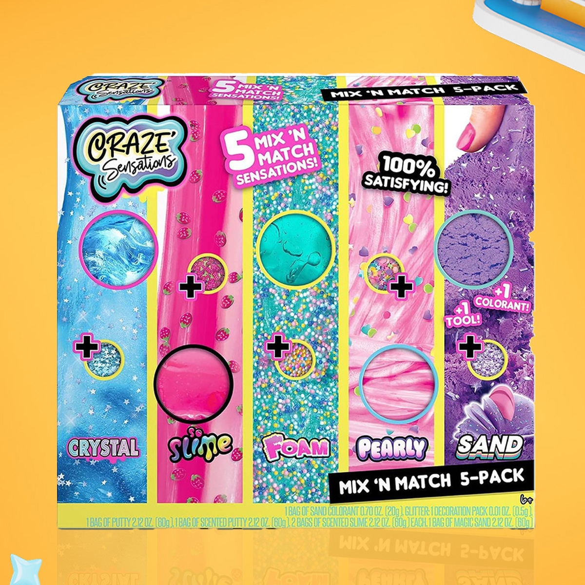 كريز سينسيشنز مجموعة مزيج 5 أنماط للجنسين، من 5 إلى 7