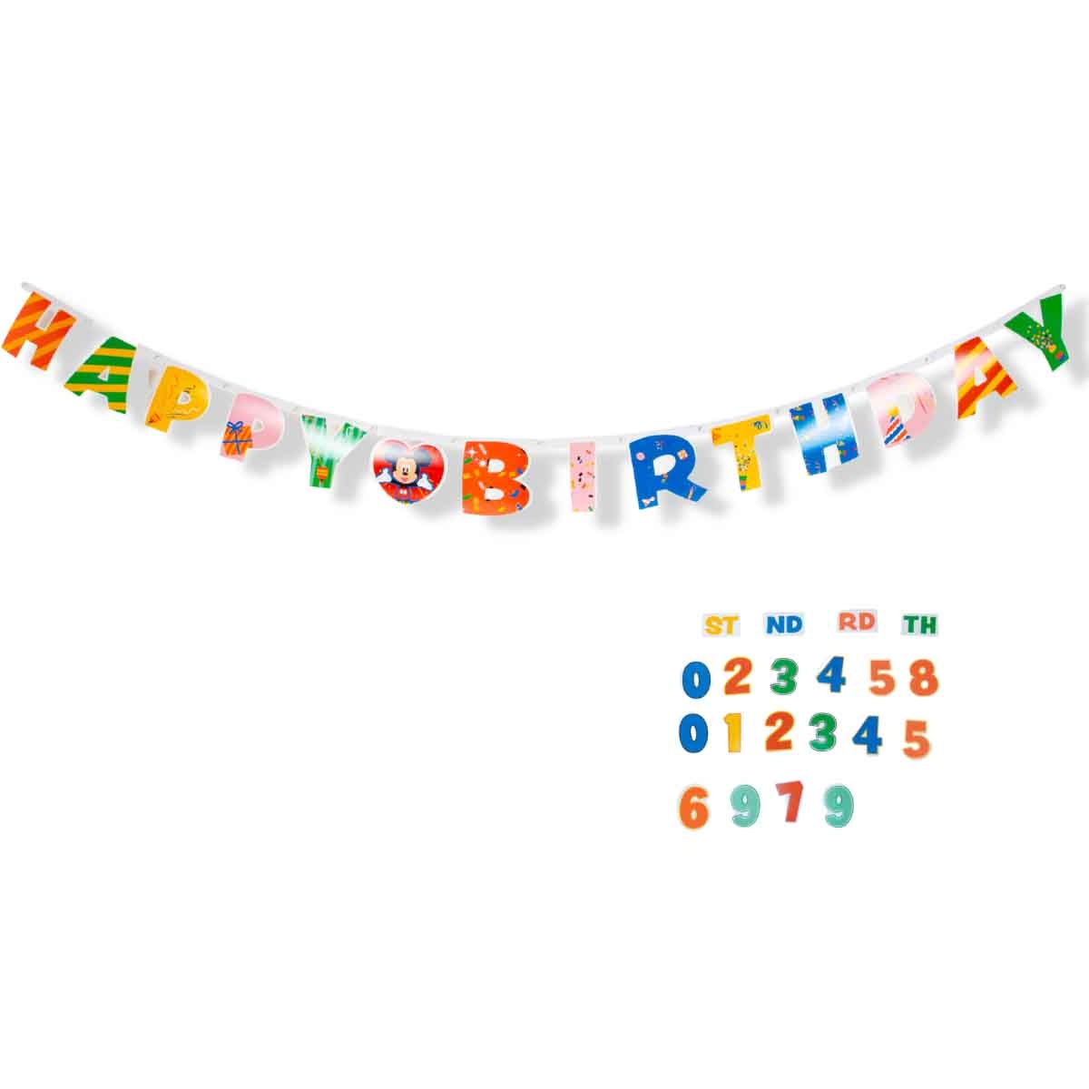 ديزني لافتة احتفال لطيف D100 ميكي وميني مقاس 180×15 سم