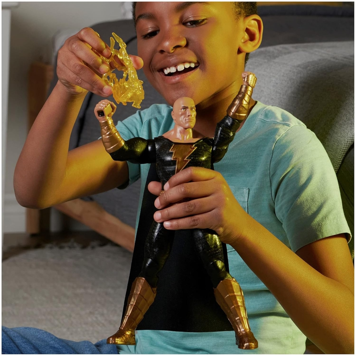دي سي كومكس مجسم حركة بلاك آدم 12 إنش للجنسين، 3-4 سنوات