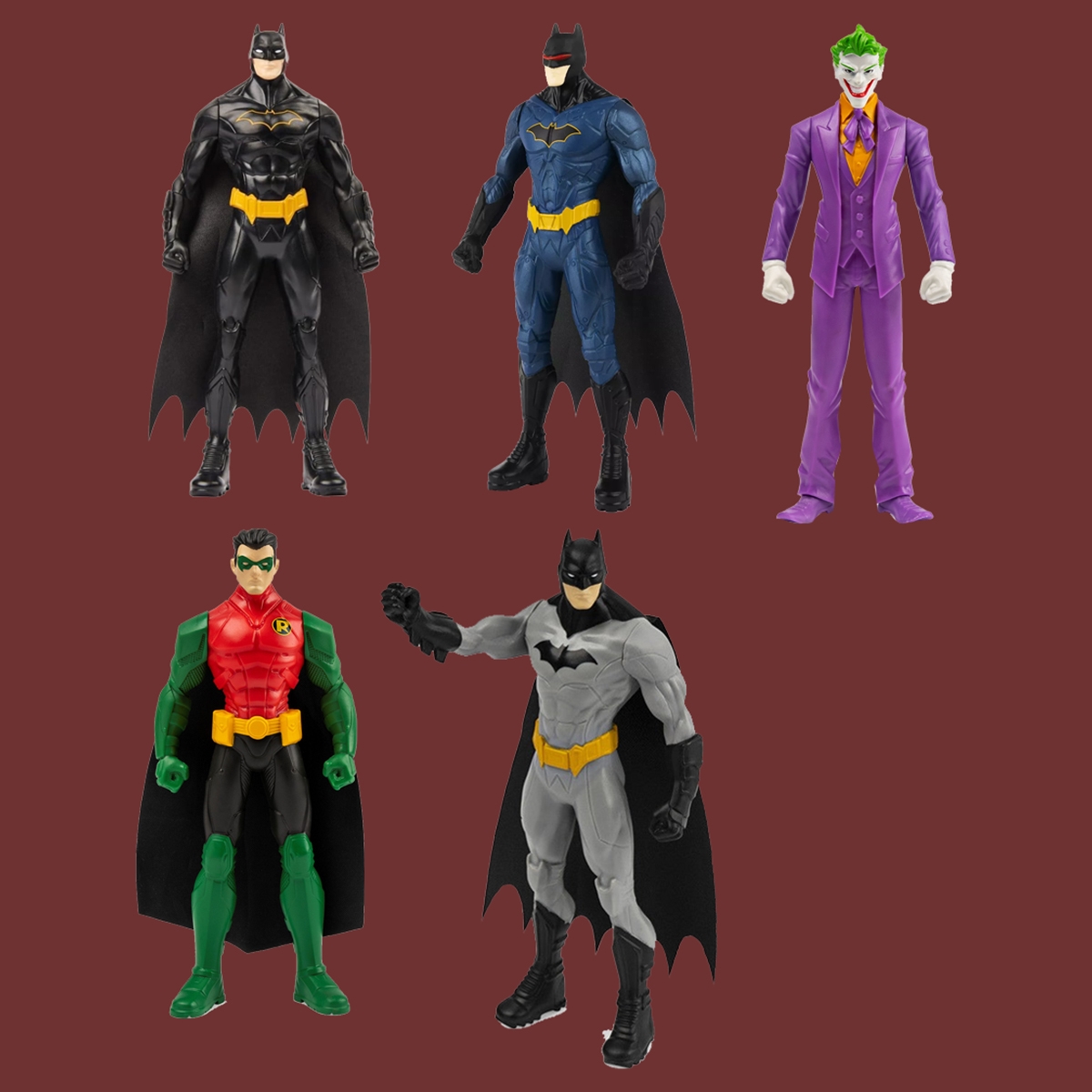 دي سي كوميكس مجسمات حركة منوّعة 6 إنش للأولاد، 3-4 سنوات