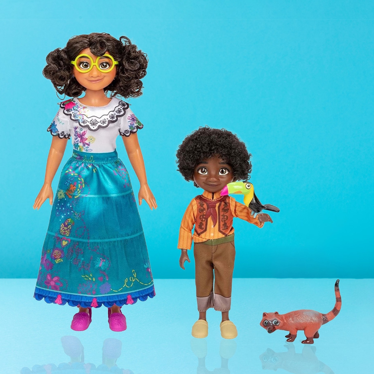 ديزني إنكانتو مجموعة لعب دمى أزياء ميرا بيل وأنطونيو للبنات، 3-4 سنوات