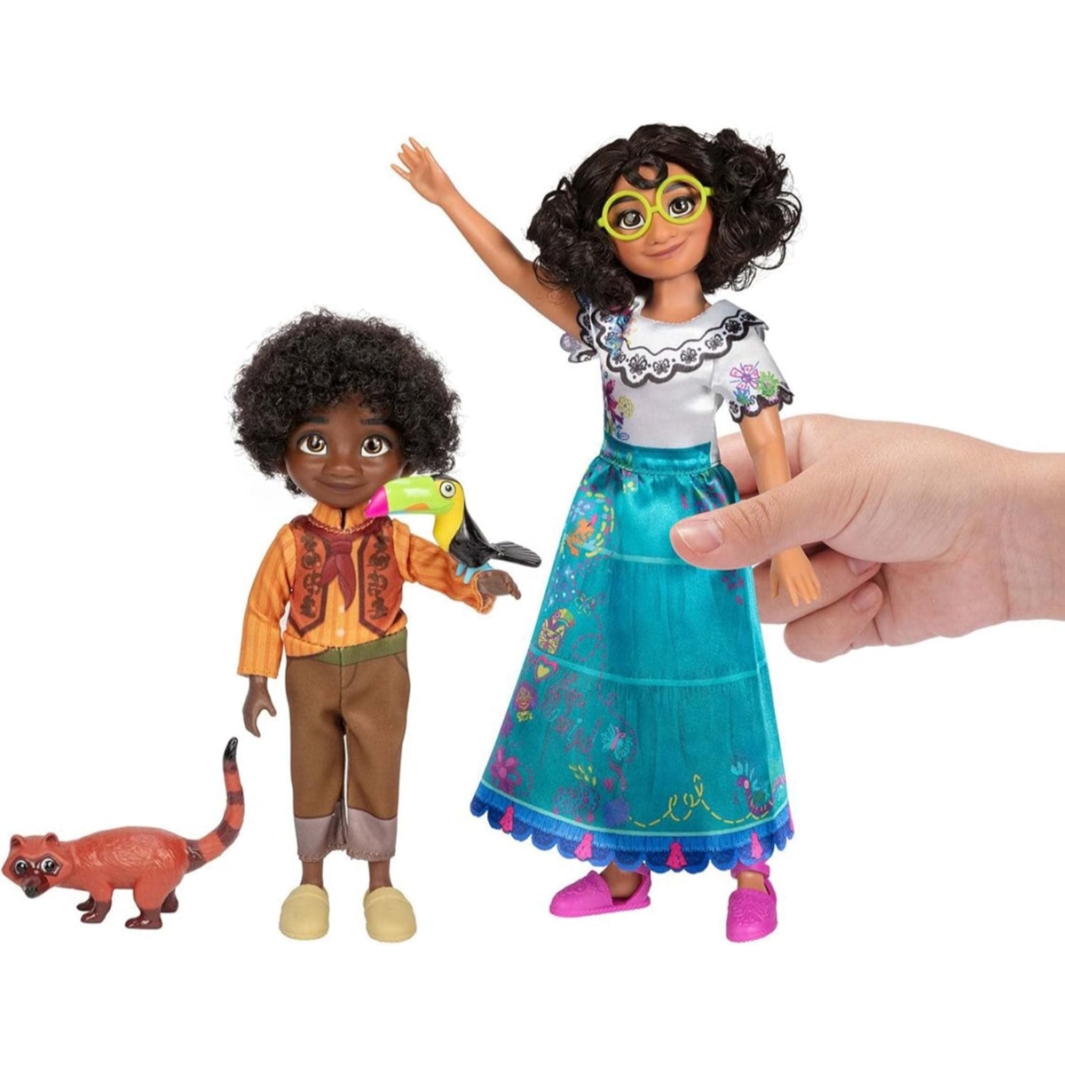 ديزني إنكانتو مجموعة لعب دمى أزياء ميرا بيل وأنطونيو للبنات، 3-4 سنوات