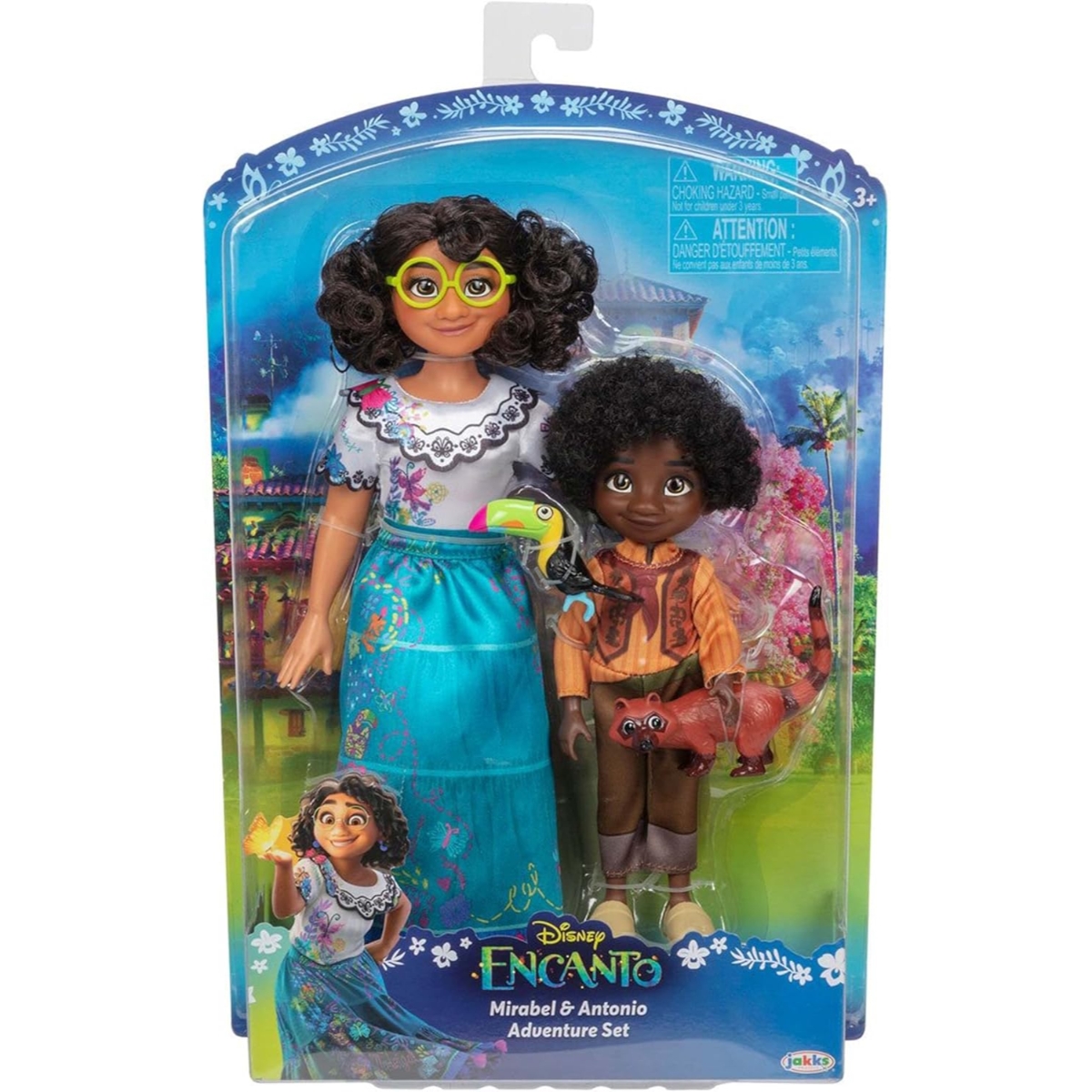 ديزني إنكانتو مجموعة لعب دمى أزياء ميرا بيل وأنطونيو للبنات، 3-4 سنوات