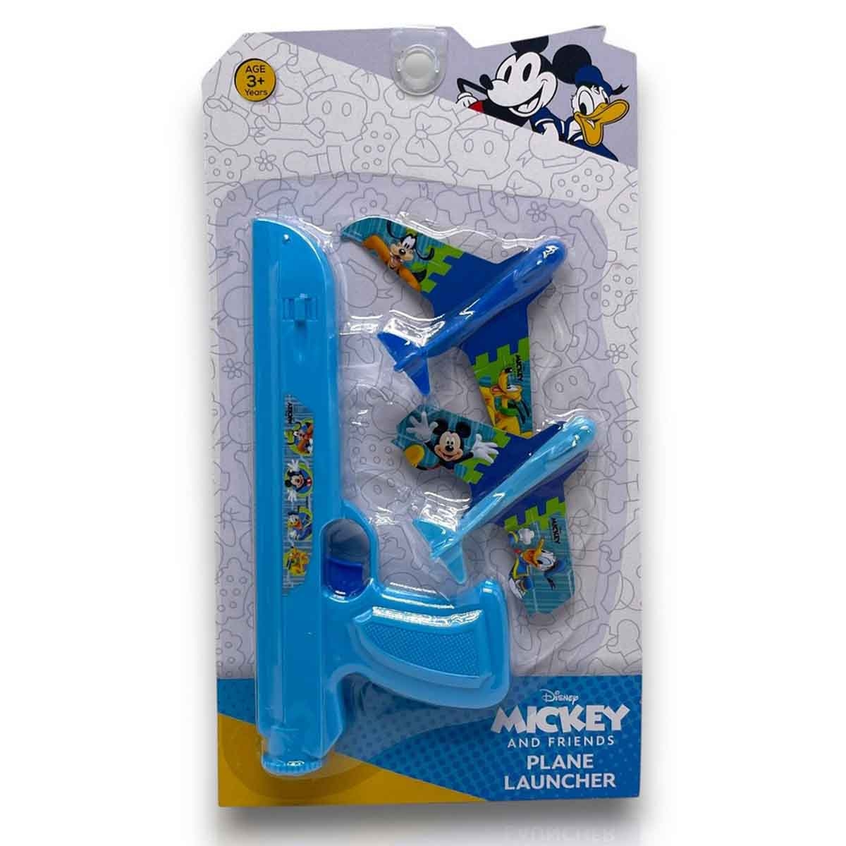 ديزني ميكي ماوس لعبة قاذف طائرات مع طائرتين قابلتين للإطلاق للجنسين من عمر 3-4 سنوات
