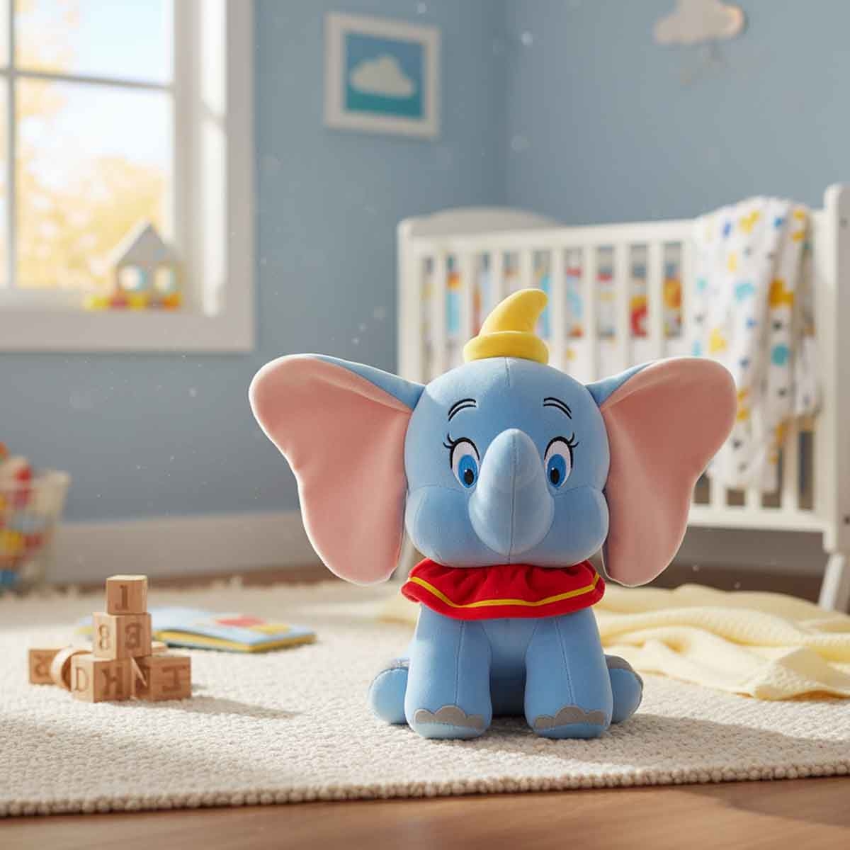 ديزني دمية دامبو محشوة قيمة حيوانات كبيرة مقاس 14 انش، للجنسين، 3-4 سنوات