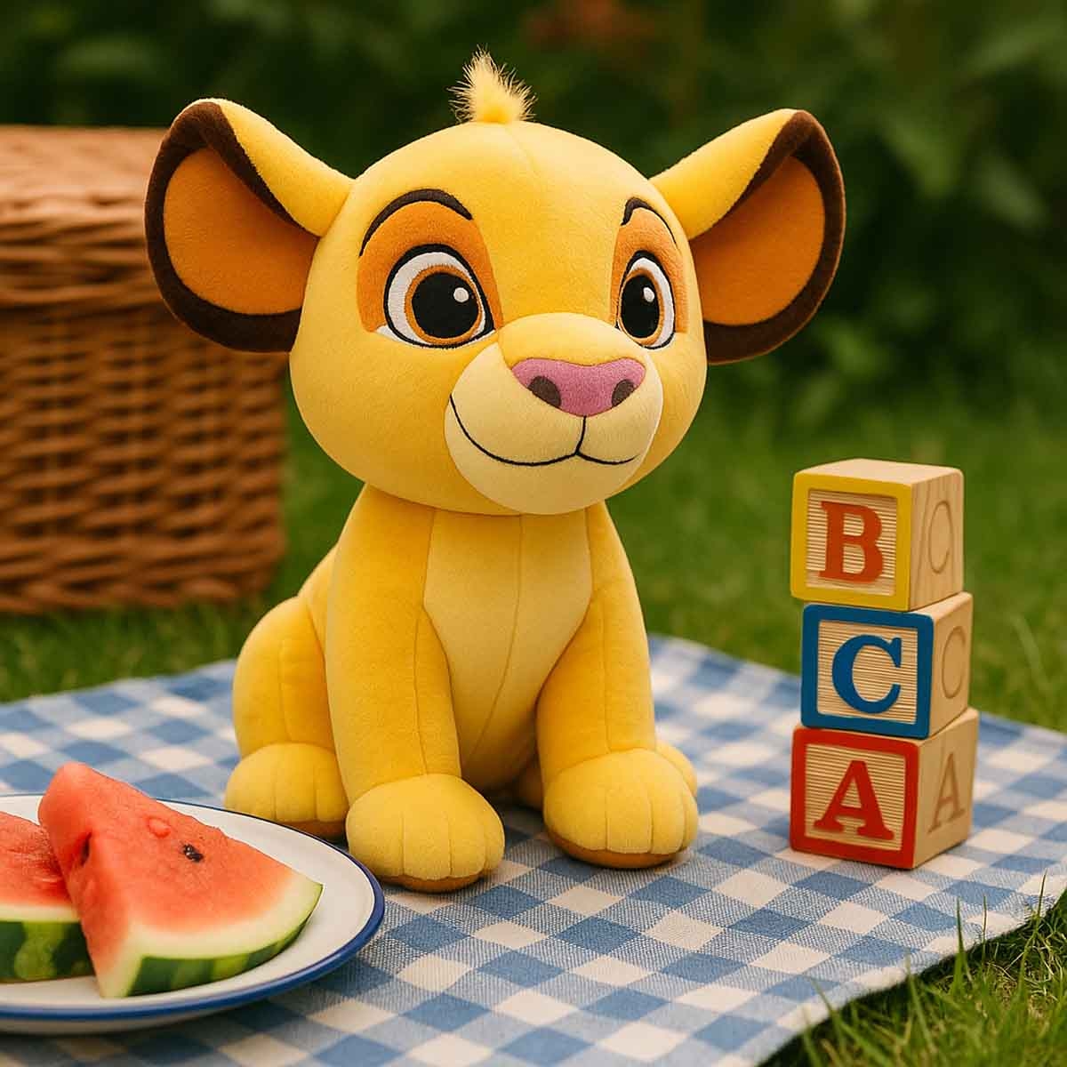 ديزني بلاش انيمال فاليو سيمبا دمية محشوة كبيرة 12 إنش للجنسين، 3-4 سنوات