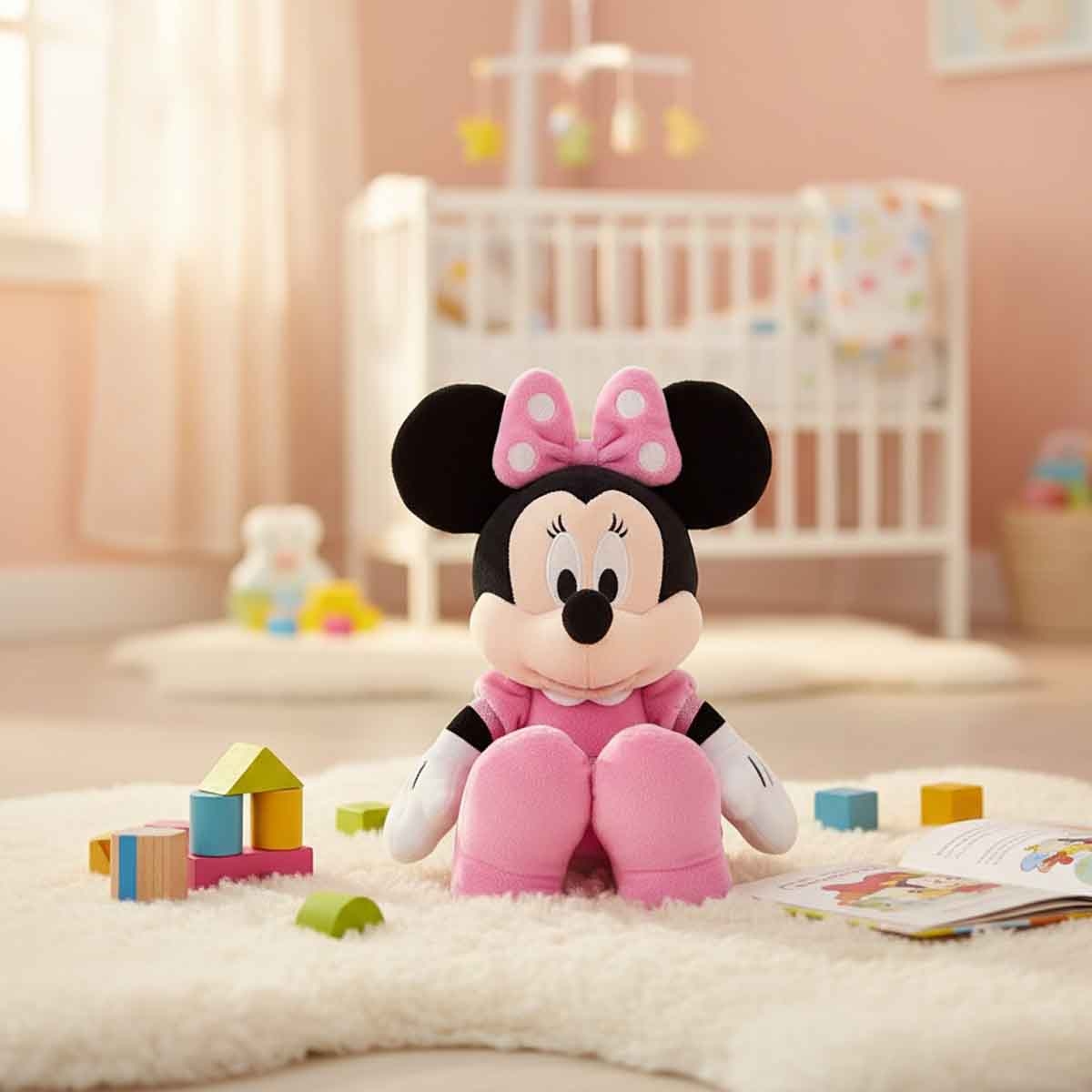 ديزني دمية ميني ماوس محشوة أساسية مقاس 14 انش، للجنسين، 3-4 سنوات