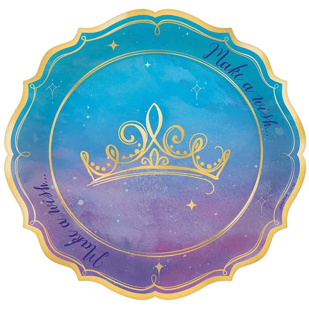 ديزني برنسيس مجموعة أطباق مربعة معدنية 7 انش