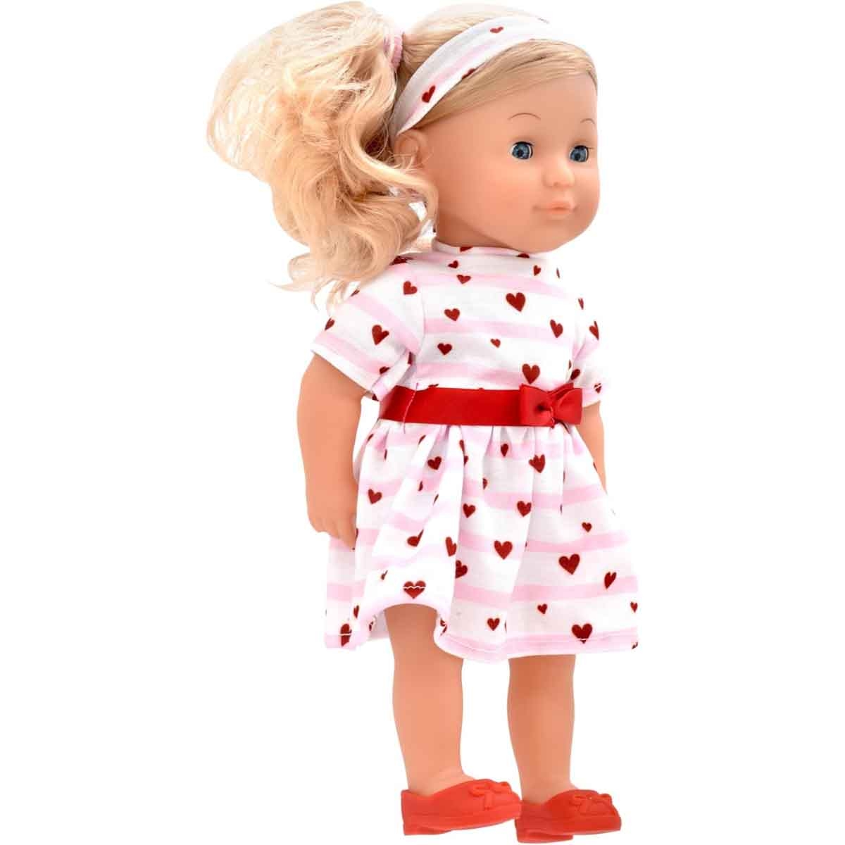 دولز وورلد دمية شارلوت أزياء بشعر ذهبي ناعمة الجسم 14 إنش للرضع، 0-2 سنوات