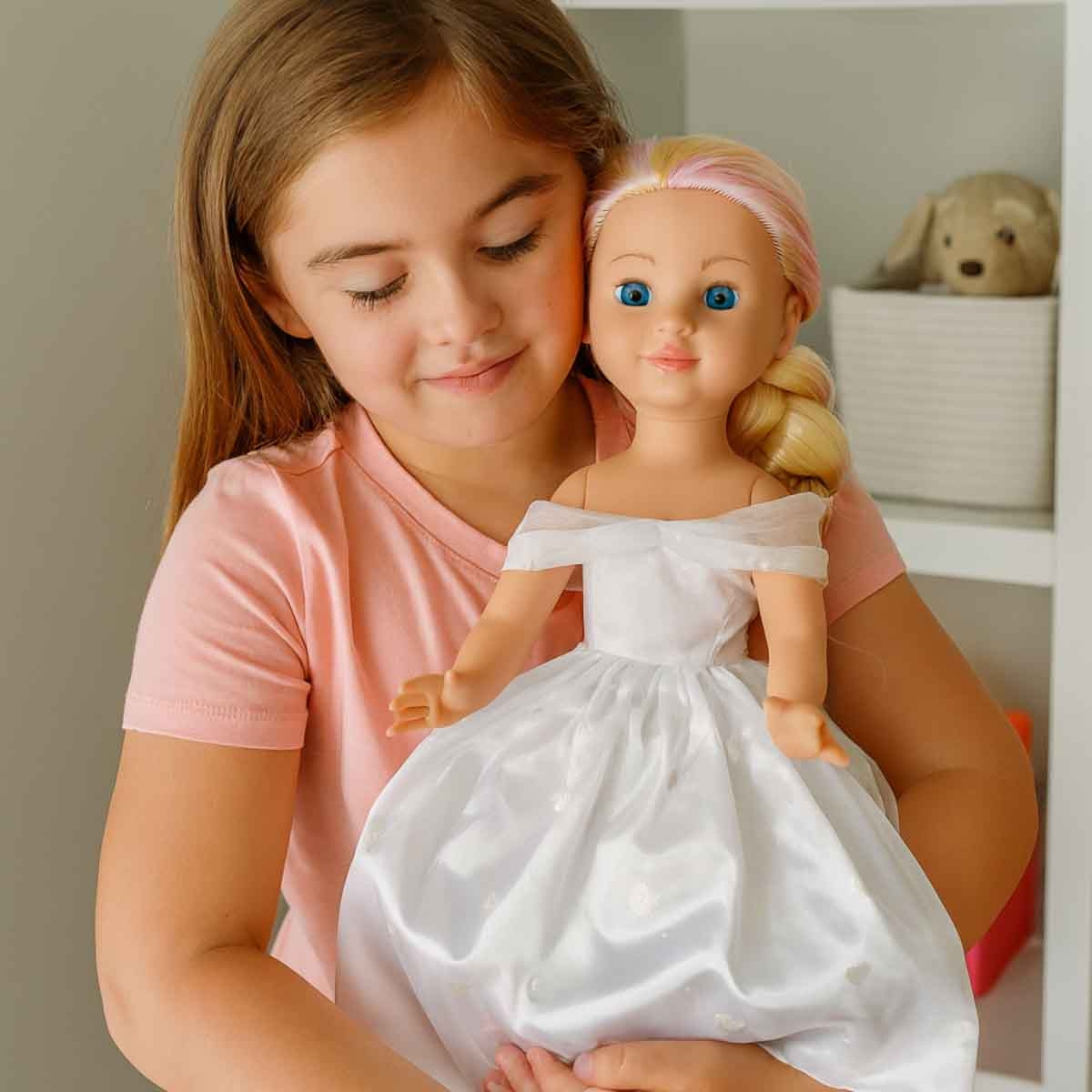 دولز وورلد دمية أزياء لولا 14 إنش بأذرع وأرجل متحركة للبنات، 3-4 سنوات