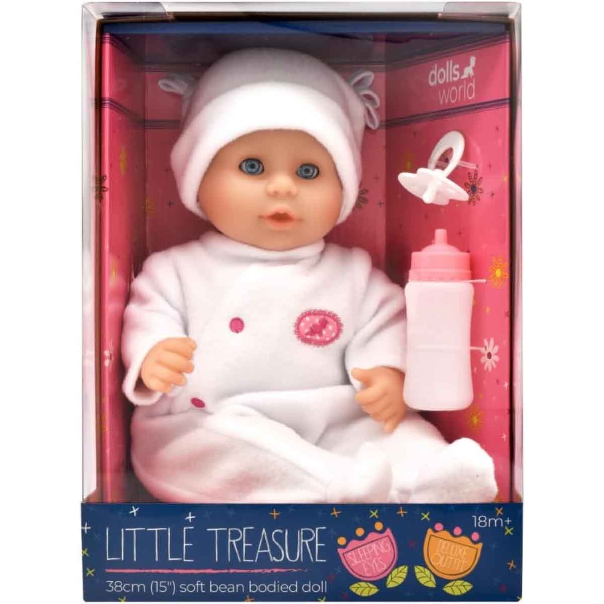 دولز وورلد دمية بيبي بحشوة حبوب في الخلف 15 إنش للرضع، 0-2 سنوات