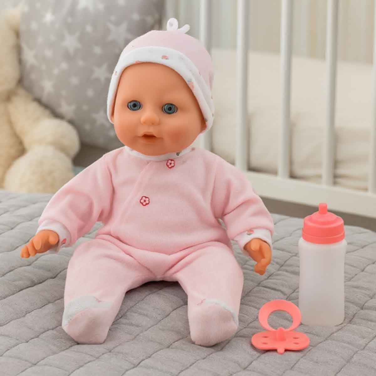 دولز وورلد دمية ليتل تريجر ناعمة بحشوة حبوب 15 إنش للرضع، 0-2 سنوات