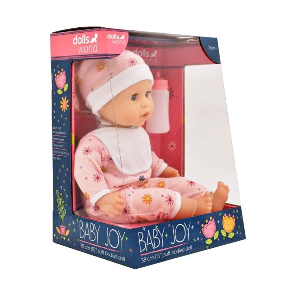 دولز وورلد دمية بيبي جوي ناعمة الجسم 15 إنش للرضع، 0-2 سنوات