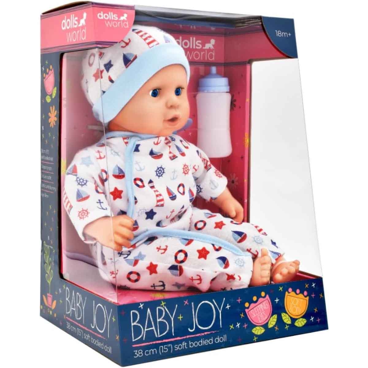 دولز وورلد دمية بيبي جوي ناعمة الجسم 15 إنش للرضع، 0-2 سنوات