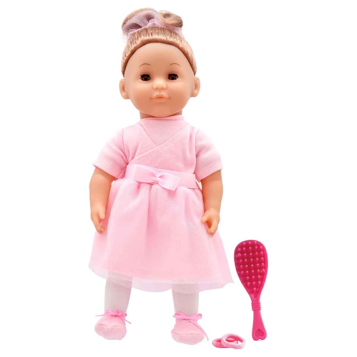 دولز وورلد دمية شارلوت أزياء بشعر ذهبي ناعمة الجسم 14 إنش PKN78210 للرضع، 0-2 سنوات