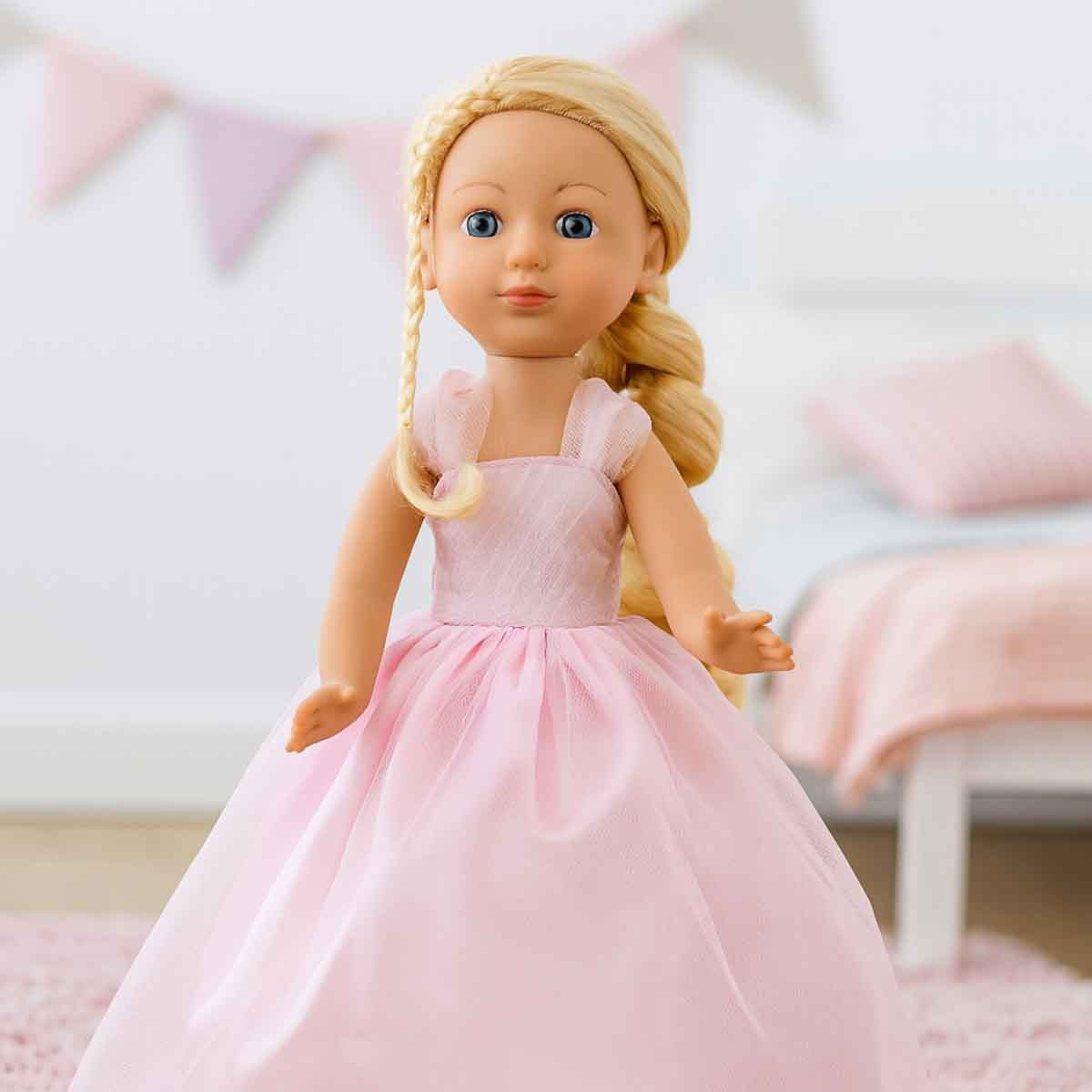 دولز وورلد دمية أزياء لولا 14 إنش بأذرع وأرجل متحركة PKN78252 للبنات، 3-4 سنوات