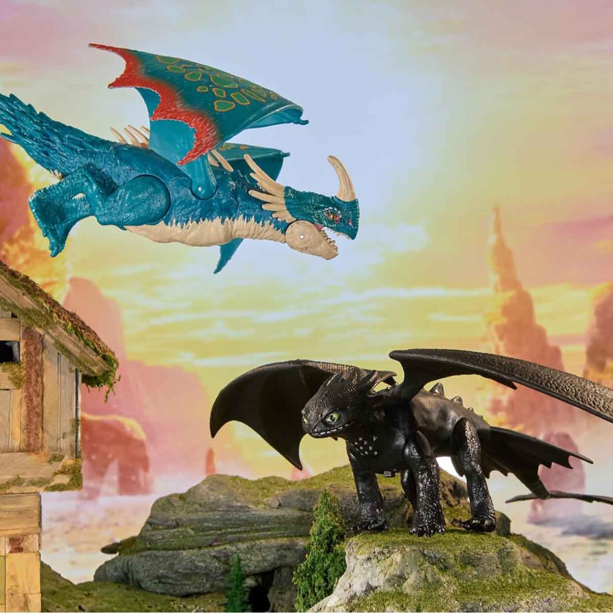 دريم وركس باتل دراغونز مجسم أكشن ديدلي نادر للأولاد من 5 إلى 7 سنوات