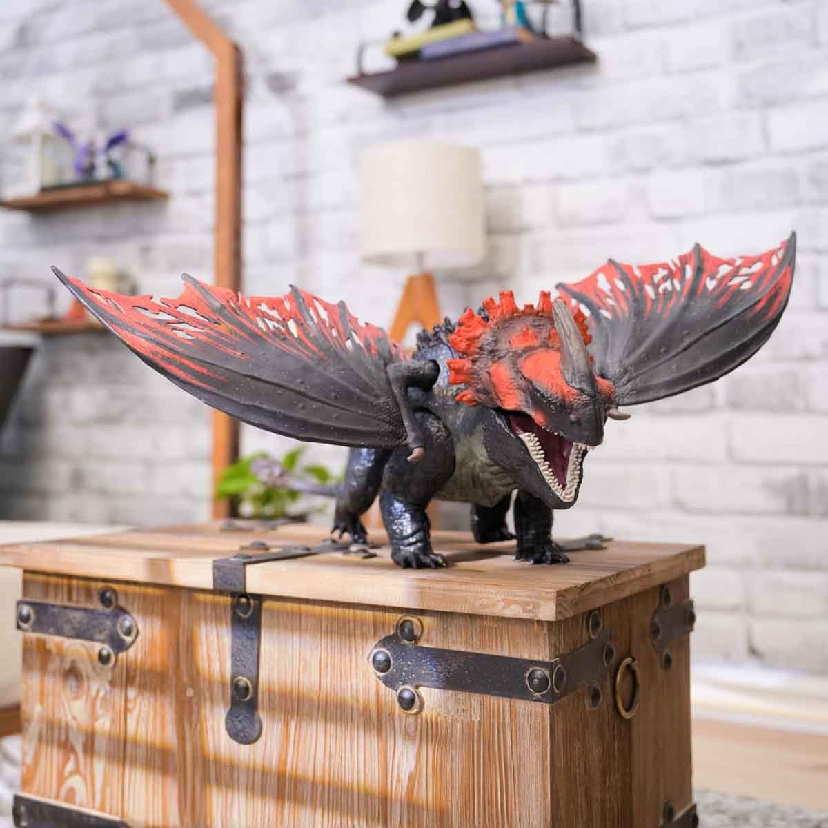 دريم وركس جزيرة التنانين مجسم أكشن ضخم تايتن ريد ديث للأولاد من 5 إلى 7 سنوات