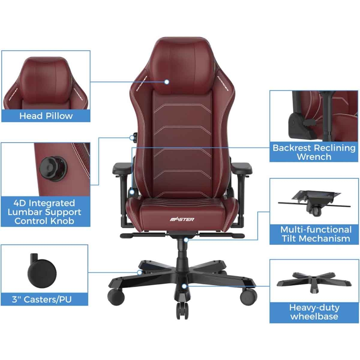 دي إكس ريسر ماستر سيريز أبيض كرسي ألعاب