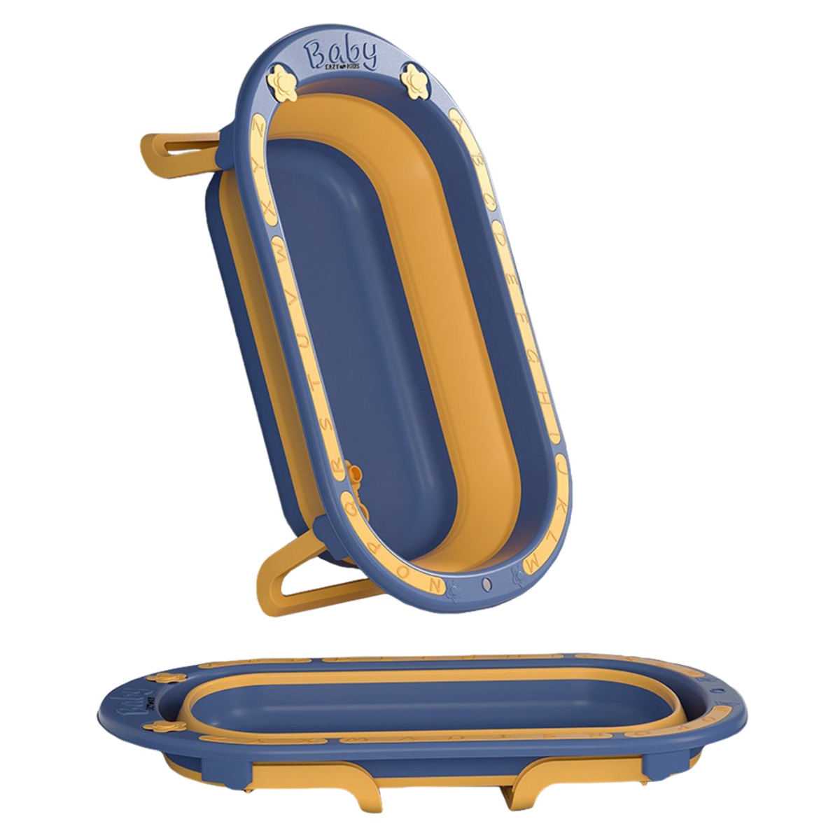 إيزي كيدز حوض استحمام قابل للطي باللون الأزرق للأطفال من عمر 0 إلى 2 سنة
